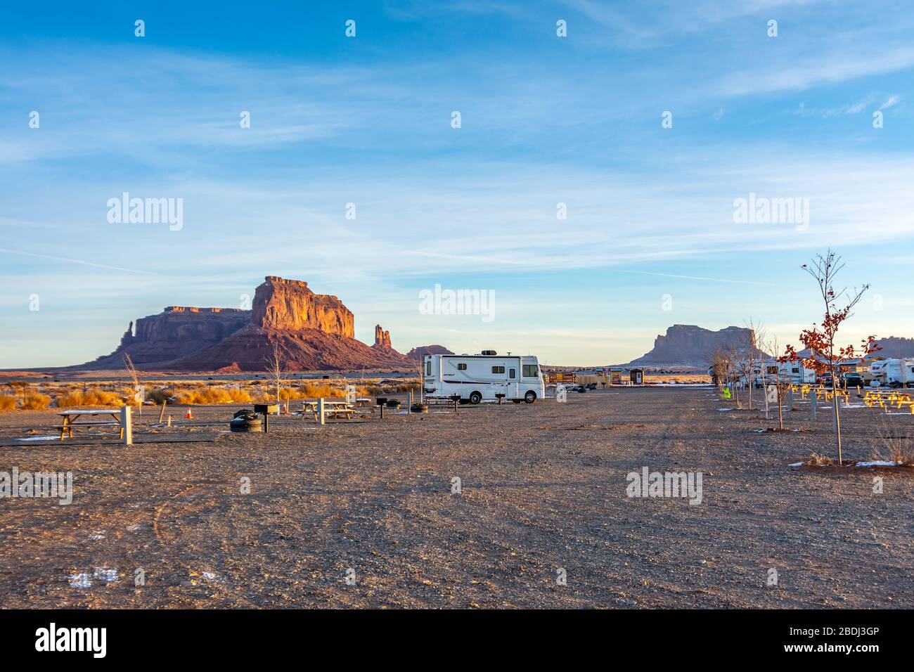 RV Park a Monument Valley, Utah Foto Stock