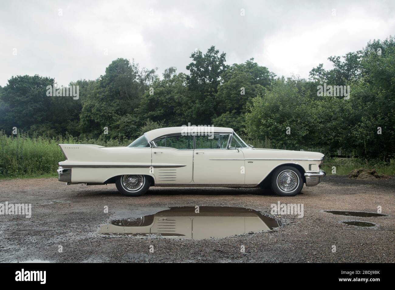 1958 Cadillac Sedan Deville classica auto americana Foto Stock