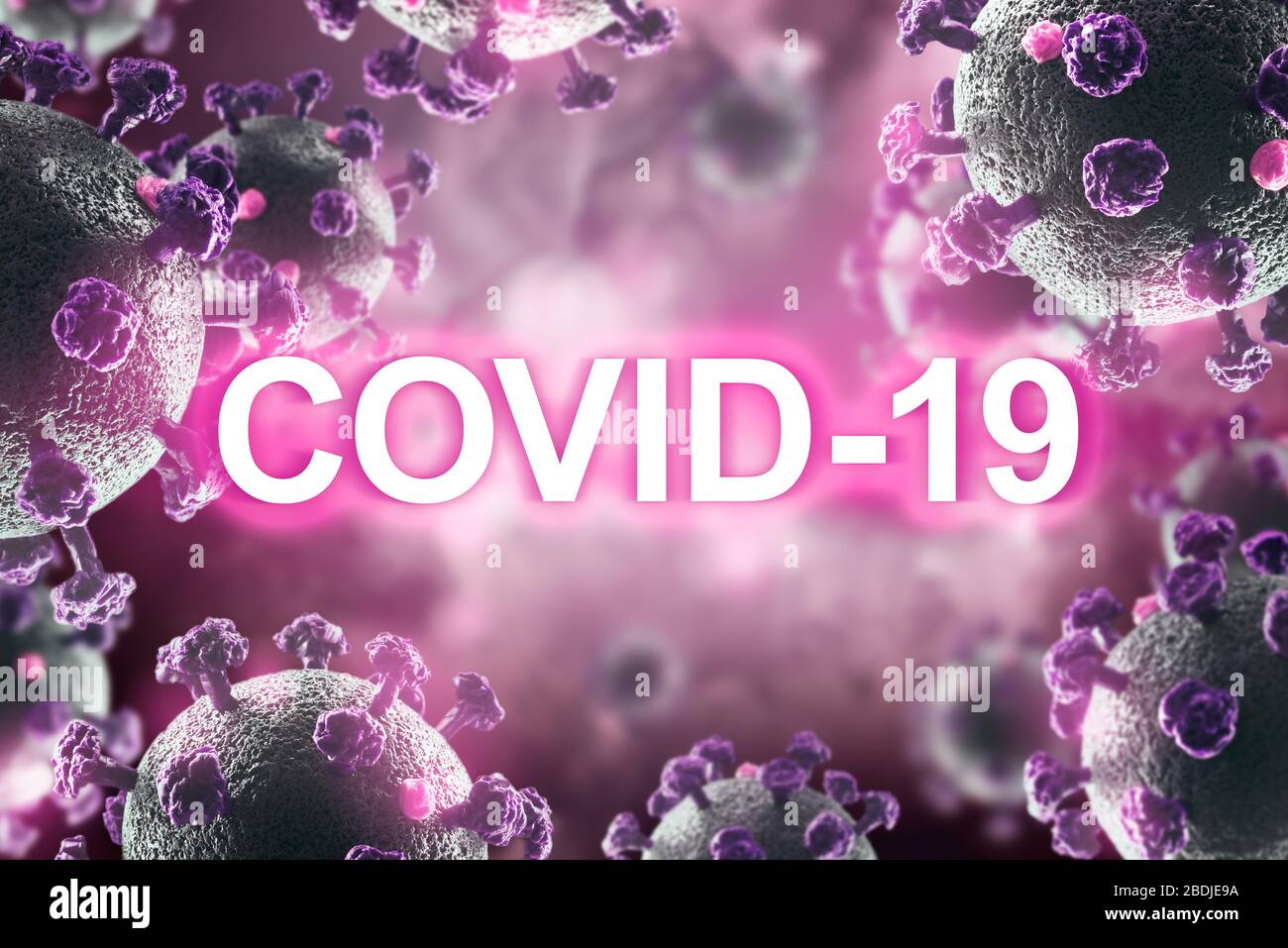 Covid-19 pandemico. Coronavirus mondiale SARS-cov-2 Foto Stock