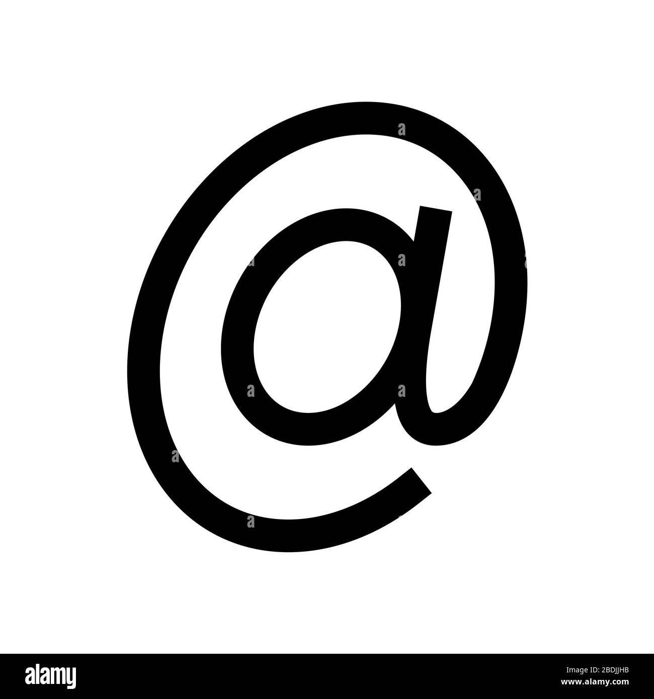 Vettore di disegno di icone di segno di freccia o di segno di AT semplice Illustrazione Vettoriale