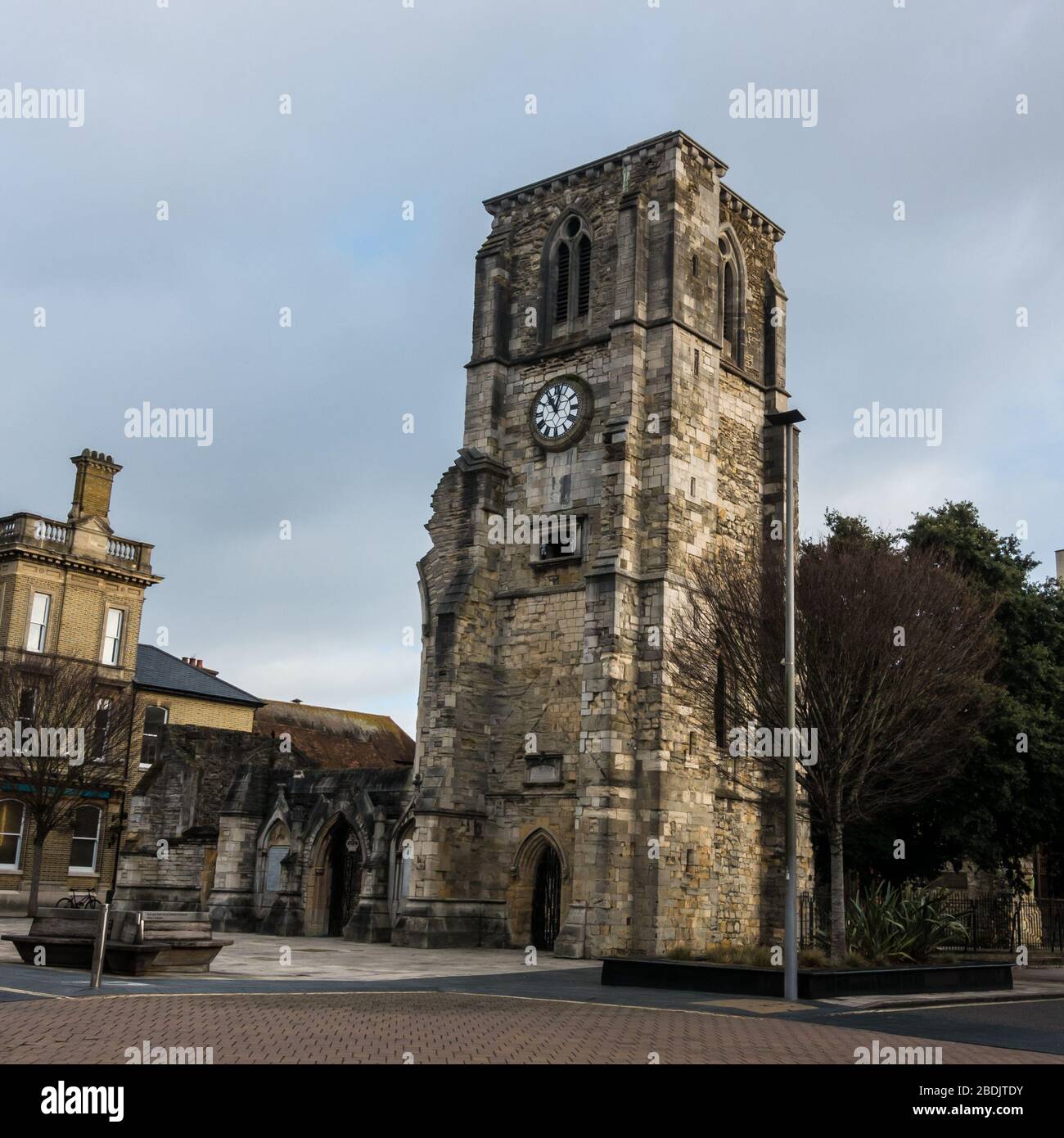 Una foto della chiesa di Holyrood a Southampton, Regno Unito. Foto Stock