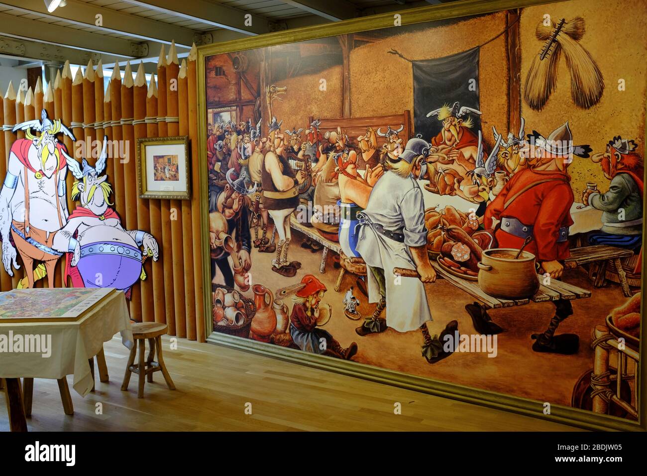 Il Belgian Comic Strip Centre.Brussels.Belgium Foto Stock