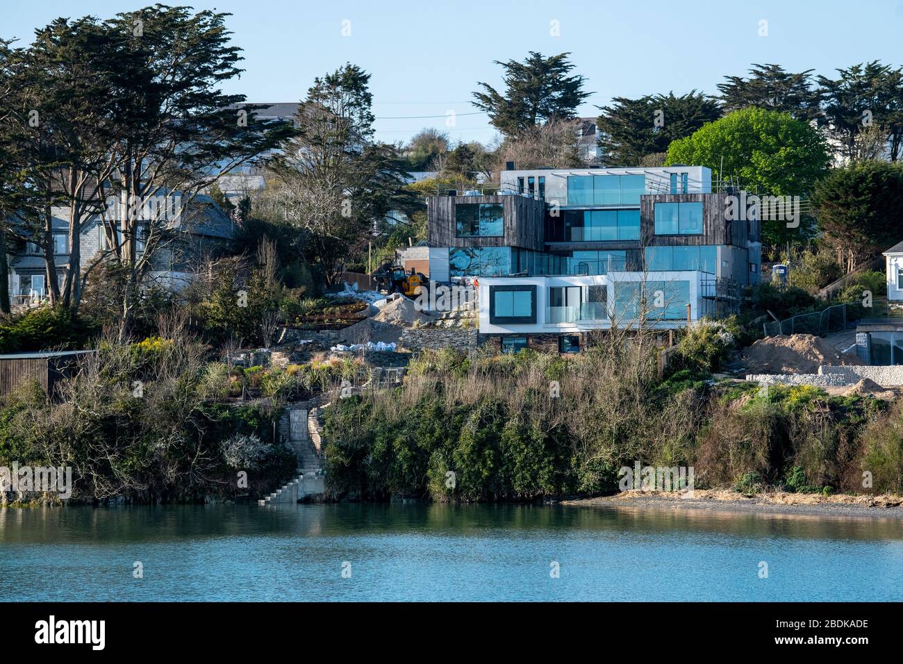 Il famoso chef Gordon Ramsay ha ospitato un palazzo sulla spiaggia di £4,4 milioni a Rock, sulla costa nord della Cornovaglia. PIC © Andrew Lloyd Foto Stock