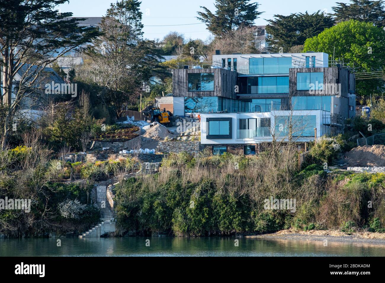 Il famoso chef Gordon Ramsay ha ospitato un palazzo sulla spiaggia di £4,4 milioni a Rock, sulla costa nord della Cornovaglia. PIC © Andrew Lloyd Foto Stock