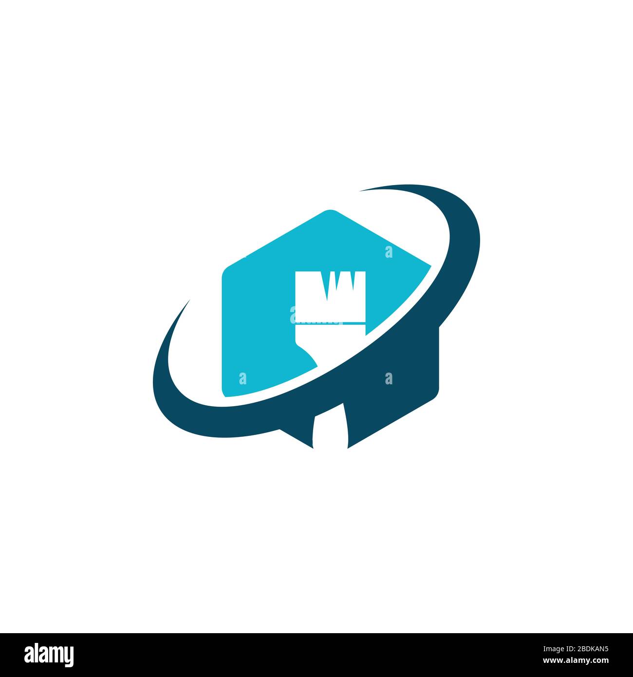 Creative casa riparazione logo Premium Vector. Logo Home Repair con strumenti di manutenzione e immagine vettoriale della casa Illustrazione Vettoriale