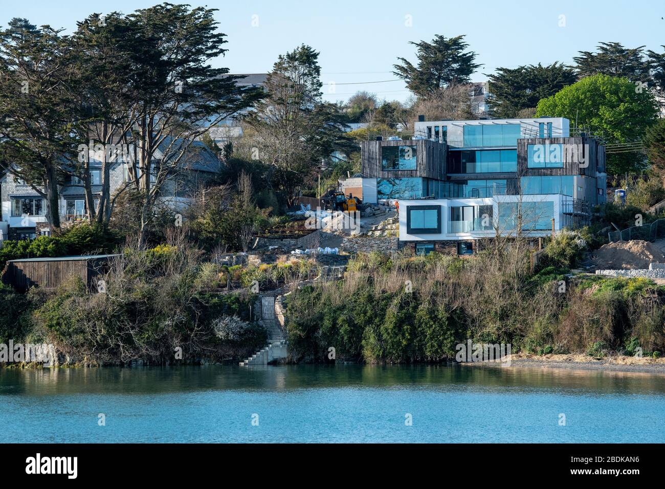 Il famoso chef Gordon Ramsay ha ospitato un palazzo sulla spiaggia di £4,4 milioni a Rock, sulla costa nord della Cornovaglia. PIC © Andrew Lloyd Foto Stock