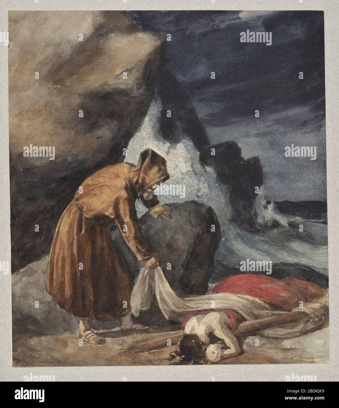 Géricault - la Tempesta, c. 1821–1823. Foto Stock