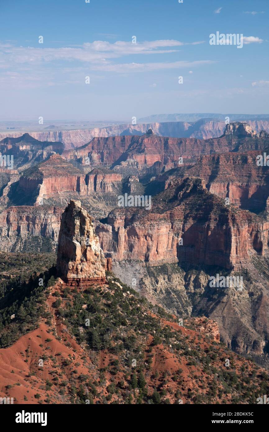 Vista da Point Imperial sul versante nord del Parco Nazionale del Grand Canyon Foto Stock