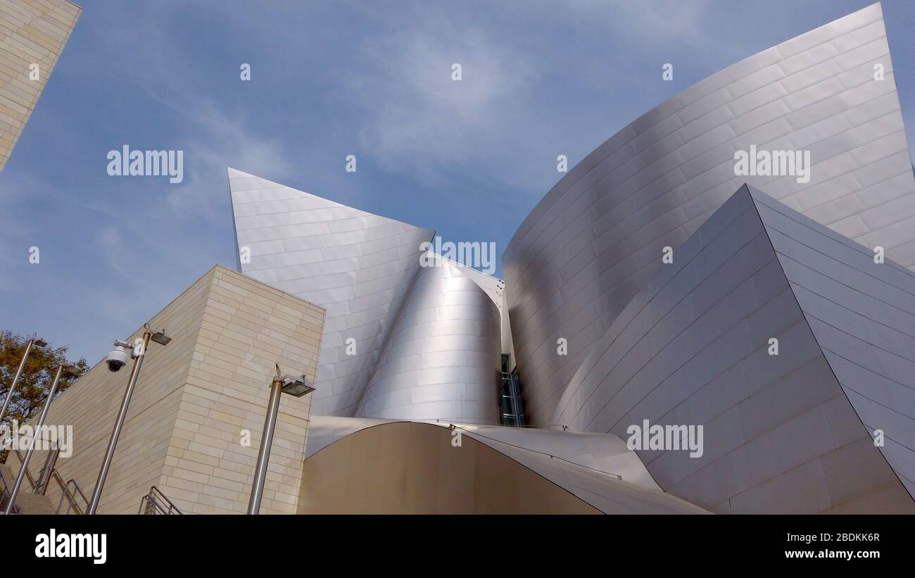 Walt Disney Concert Hall a Los Angeles Downtown - LOS ANGELES, USA - 1 APRILE 2019 Foto Stock