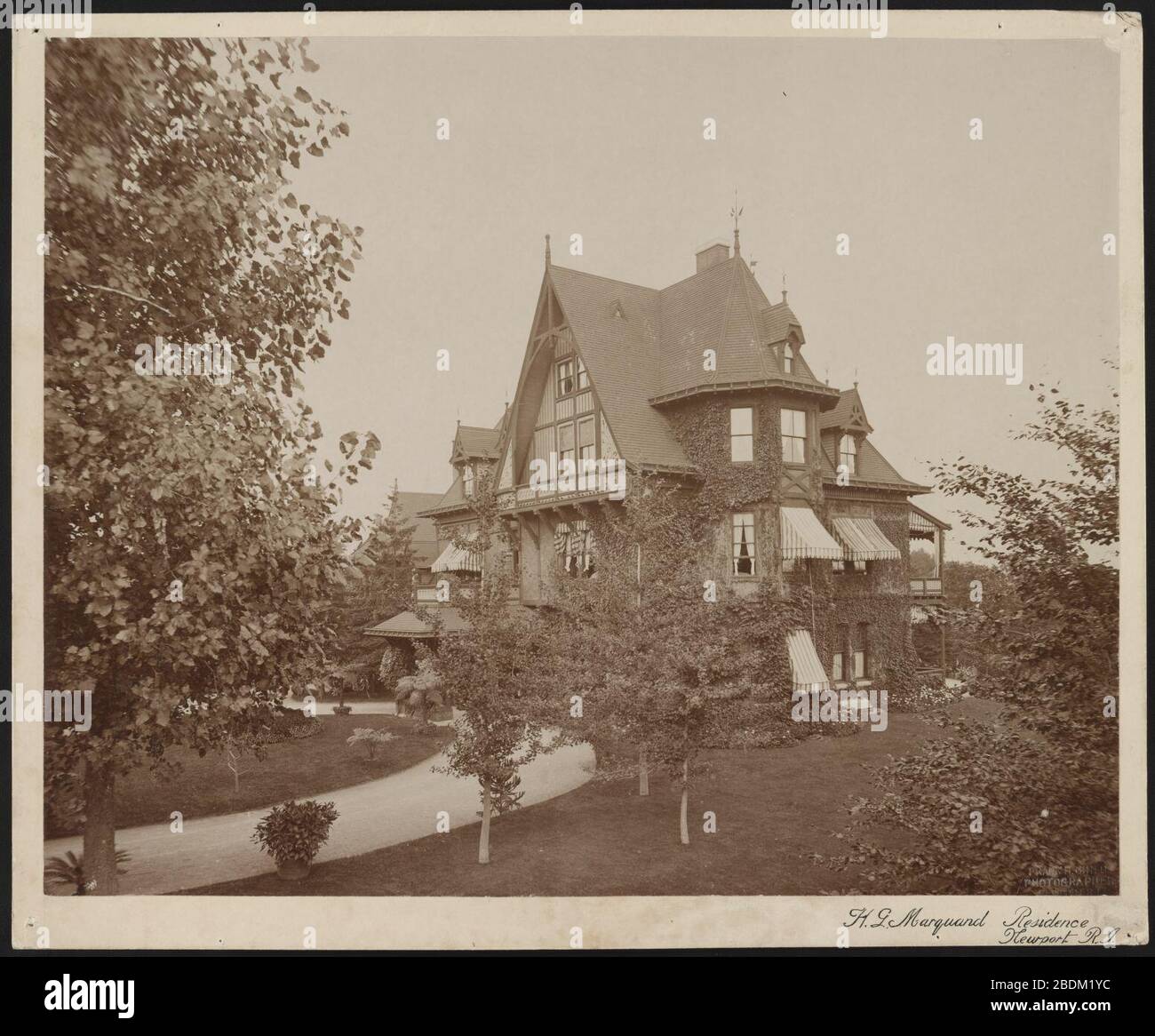 H. G. Marquand residence, Newport, R.I. - Frank H. Child, fotografo, Newport, R.I. Foto Stock