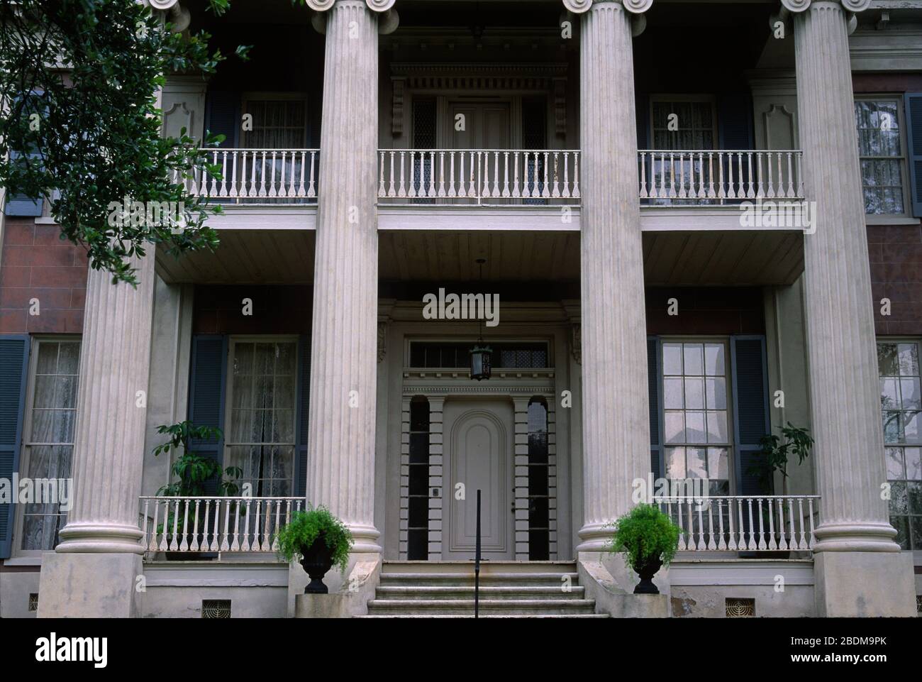 Magnolia Hall (1858), Natchez, Mississippi Foto Stock