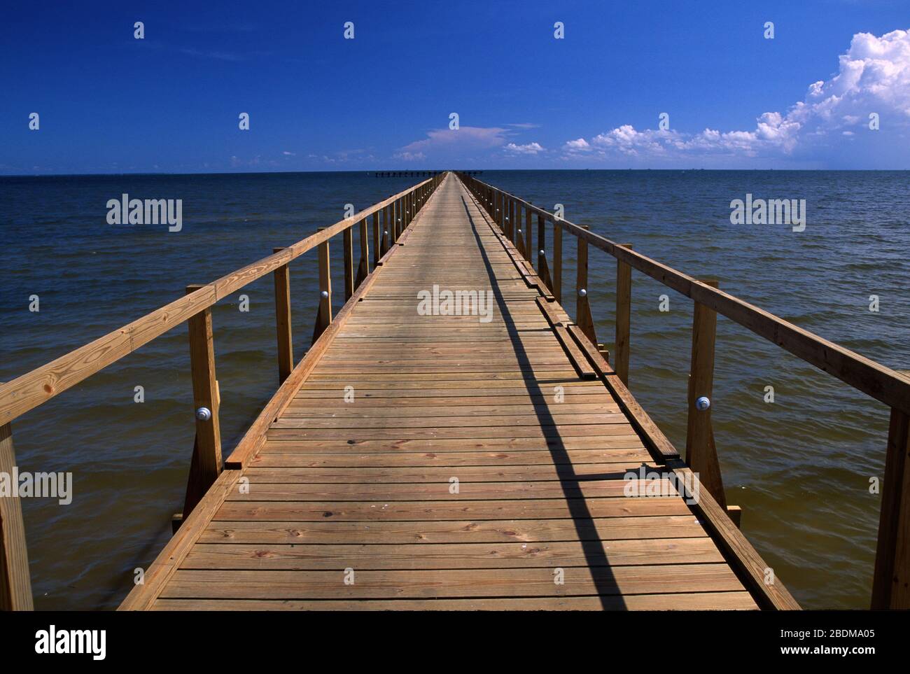 Pier, Harrison County, Mississippi (prima uragano Katrina) Foto Stock