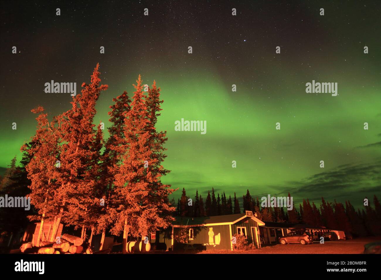 Aurora Borealis del nord Foto Stock