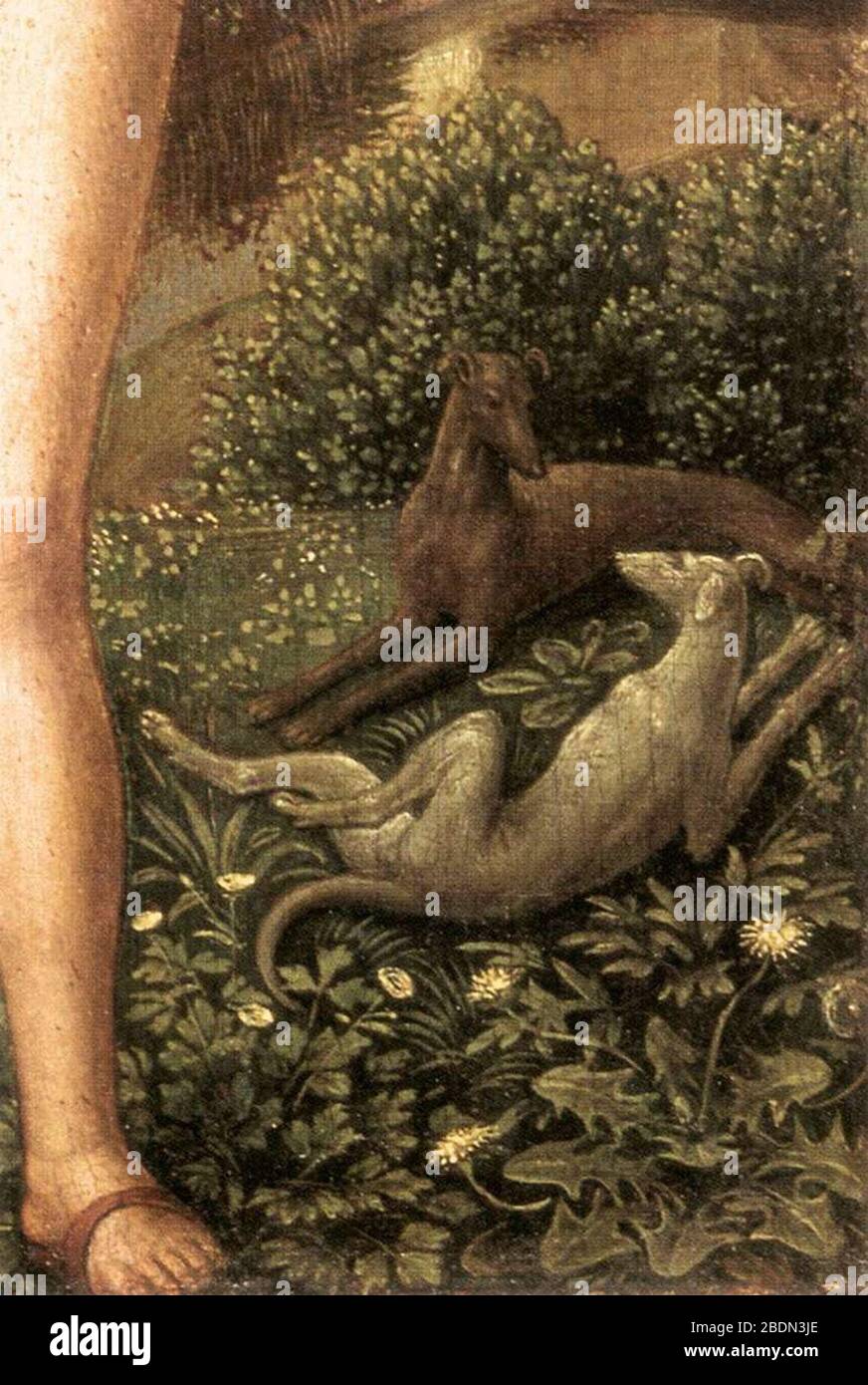 Hans Memling - Trittico della vanità terrena e della salvezza divina (dettaglio) Foto Stock