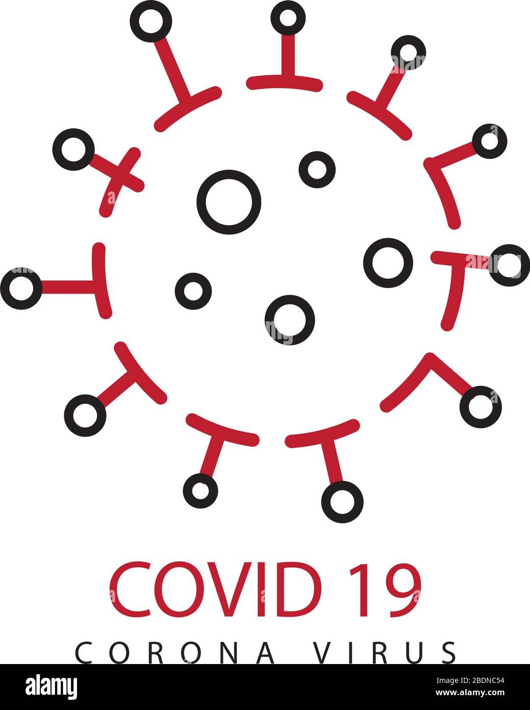 Icona Coronavirus Covid-19 Illustrazione Vettoriale