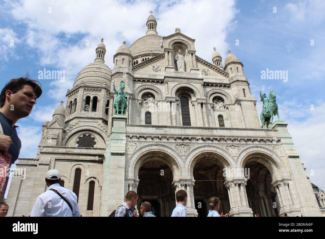 Sacre Coeur e Montmartre, Parigi Francia Foto Stock