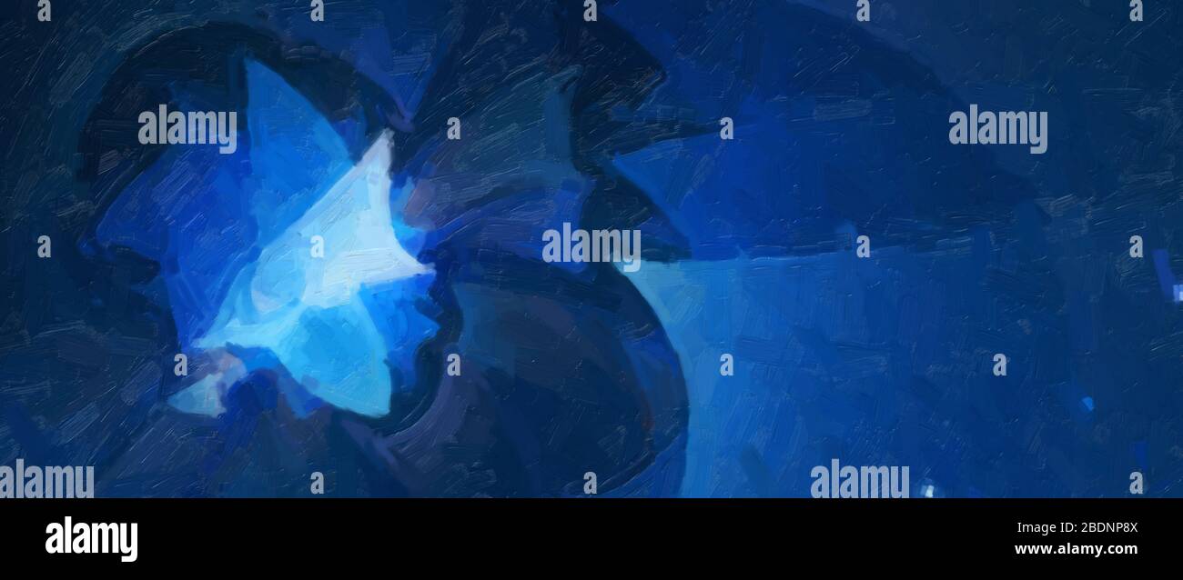 Blu luminoso spazio farfalla, computer generato astratto sfondo acquerello Foto Stock