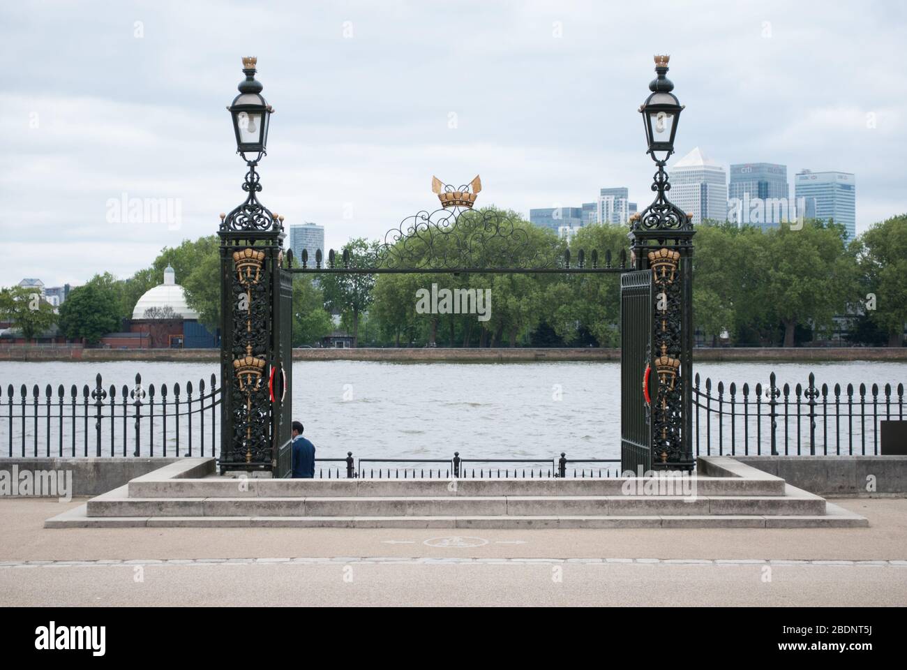 Unesco Inglese architettura Barocca Vecchio Collegio Navale reale, King William Walk, Greenwich, Londra SE10 9NN di Sir Christopher Wren John Vanbrugh Foto Stock