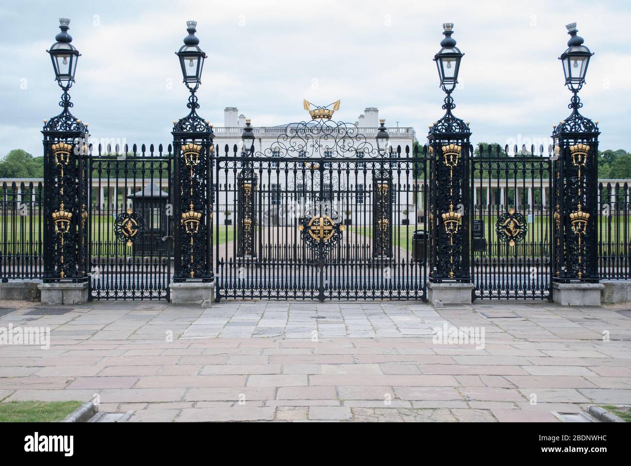 Unesco Inglese architettura Barocca Vecchio Collegio Navale reale, King William Walk, Greenwich, Londra SE10 9NN di Sir Christopher Wren John Vanbrugh Foto Stock