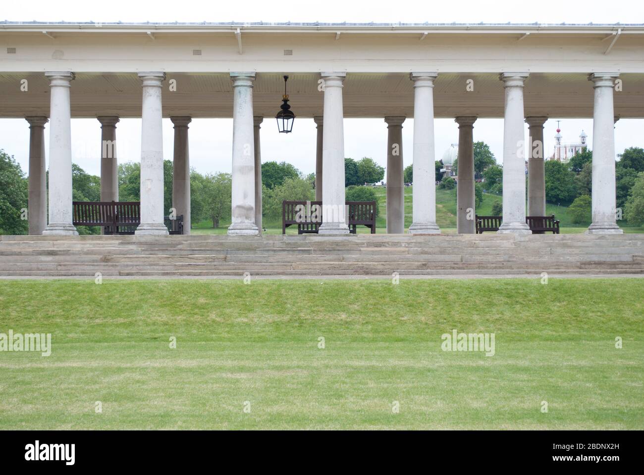 Unesco Inglese architettura Barocca Vecchio Collegio Navale reale, King William Walk, Greenwich, Londra SE10 9NN di Sir Christopher Wren John Vanbrugh Foto Stock