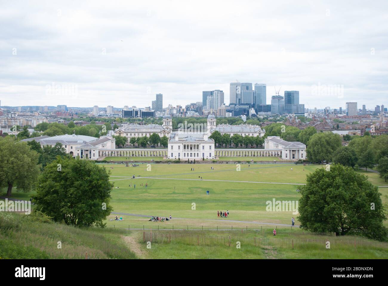 Unesco Inglese architettura Barocca Vecchio Collegio Navale reale, King William Walk, Greenwich, Londra SE10 9NN di Sir Christopher Wren John Vanbrugh Foto Stock