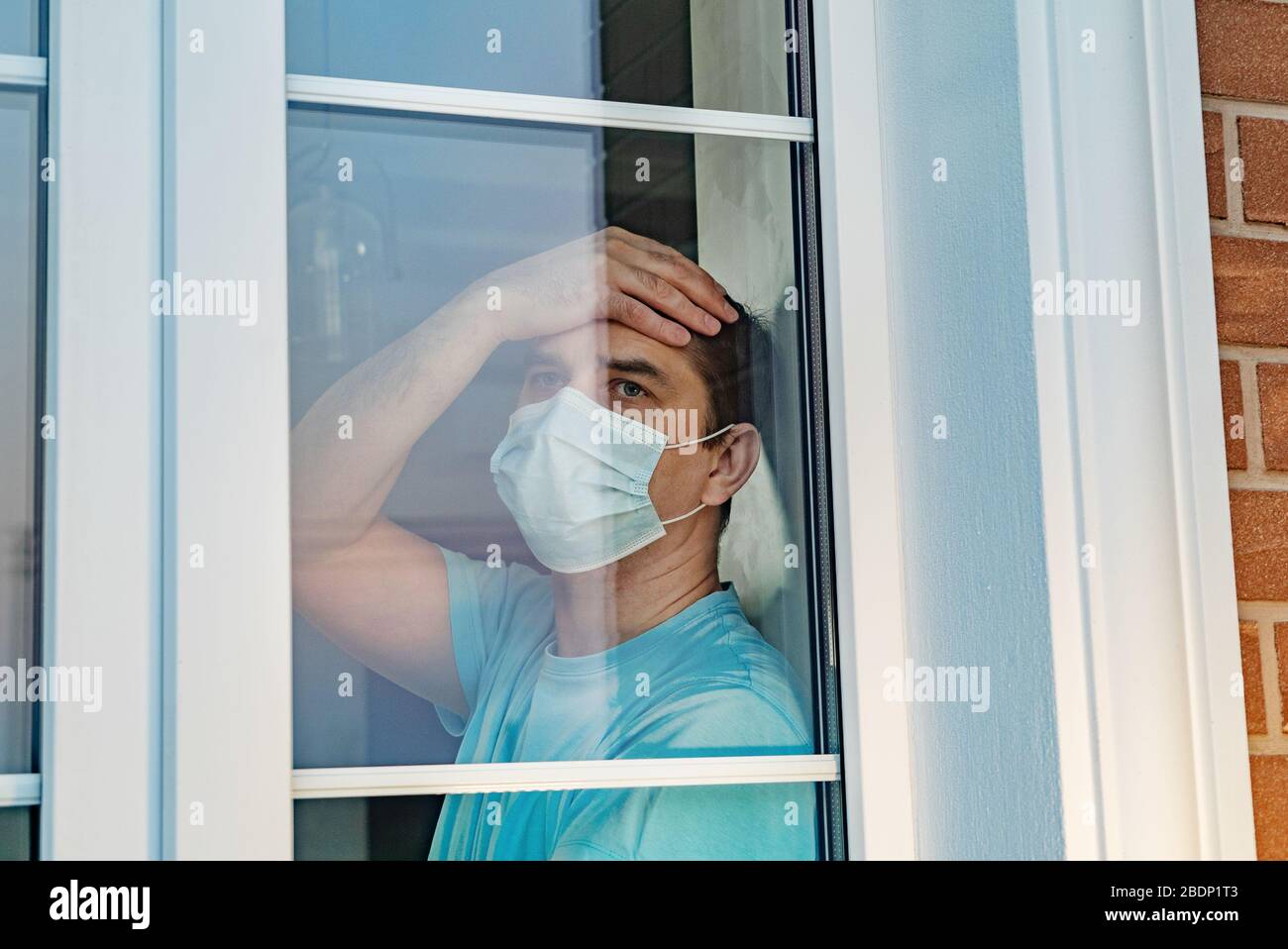 Isolamento automatico in quarantena. Coronavirus COVID-19 Foto Stock