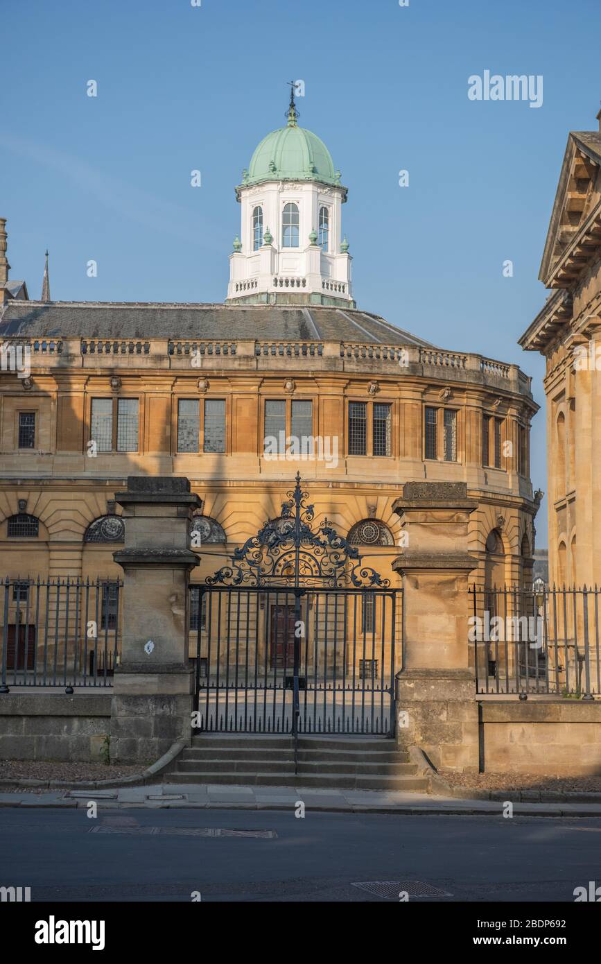 Il Sheldonian Theatre, Oxford Foto Stock