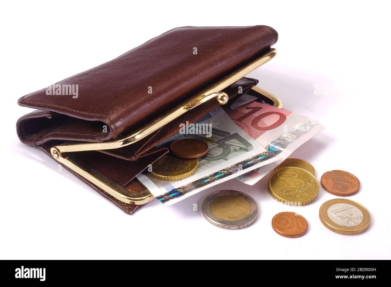 Borsa con valuta euro Foto Stock