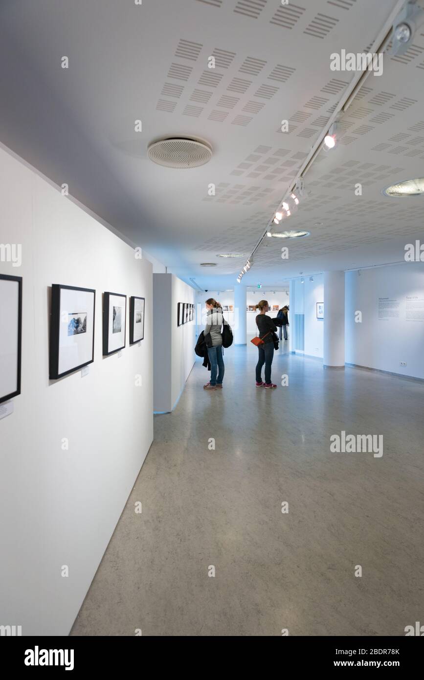 L'interno di Growahus – il Museo Reykjavik della fotografia, Islanda Foto Stock
