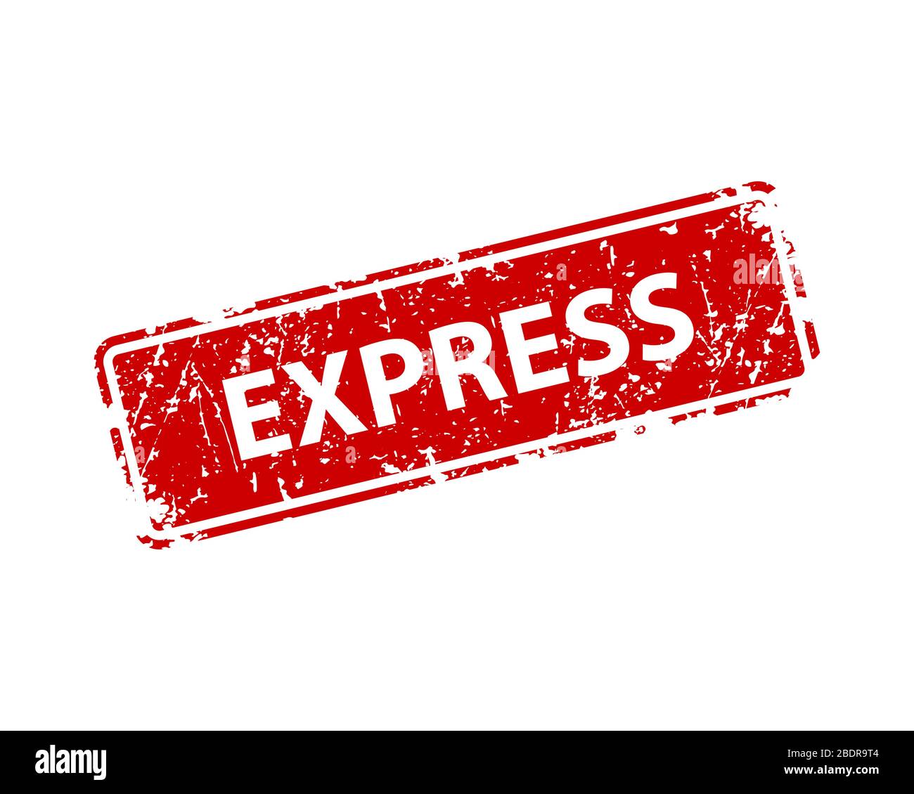 Texture vettoriale timbro espresso. Impronta cliché in gomma. Web o stampa elemento di progettazione per cartello, adesivo, etichetta Illustrazione Vettoriale