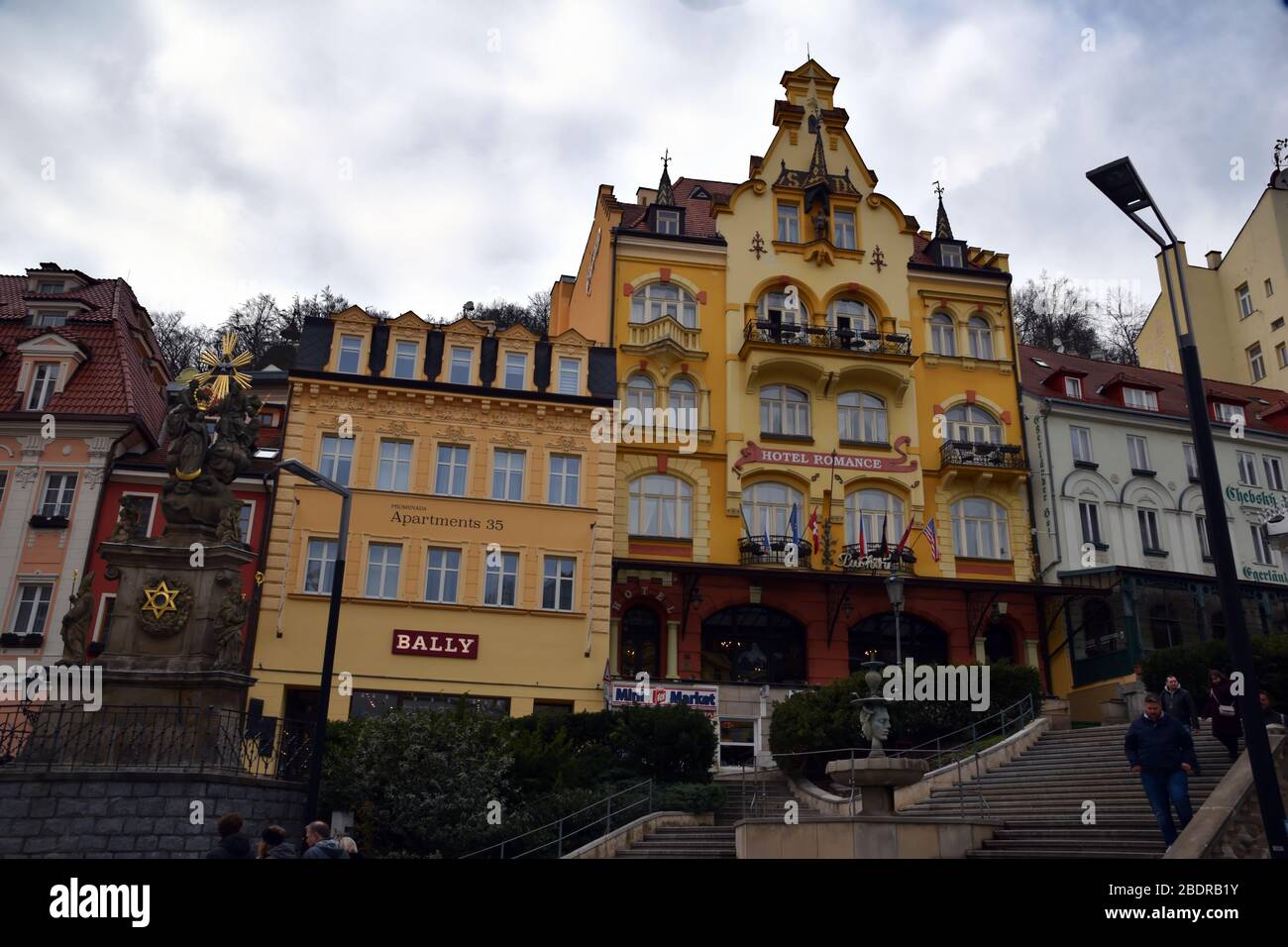 Karlovy Vary Czech Republic Hotel Romance Puskin Foto Stock