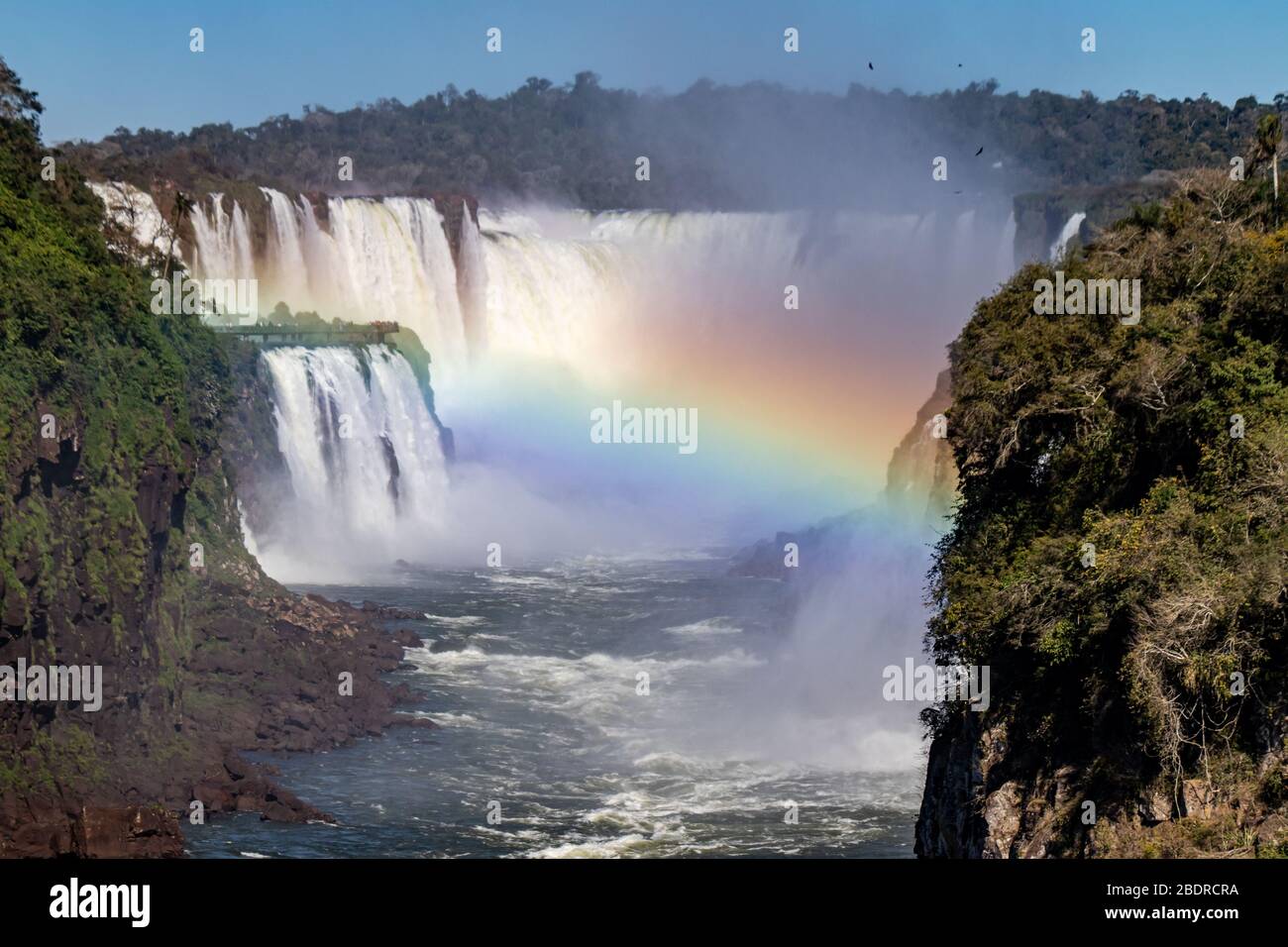 Gola del diavolo, cascate di Iguazu, Brasile Foto Stock