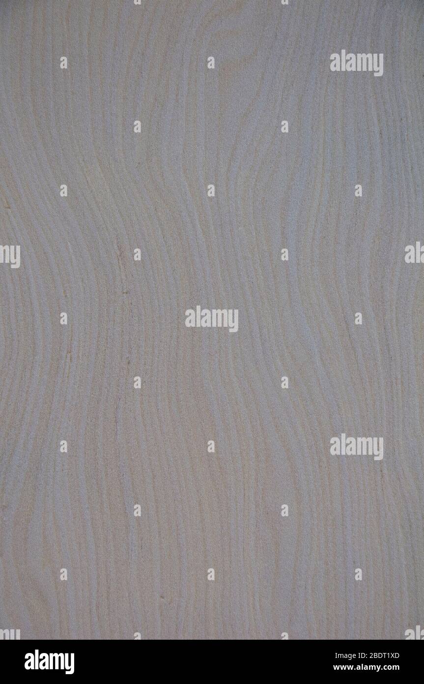 Strutture esotiche in legno. Sfondo grigio chiaro con strisce gialle. Sfondo strutturato. Strisce a zigzag. Foto Stock