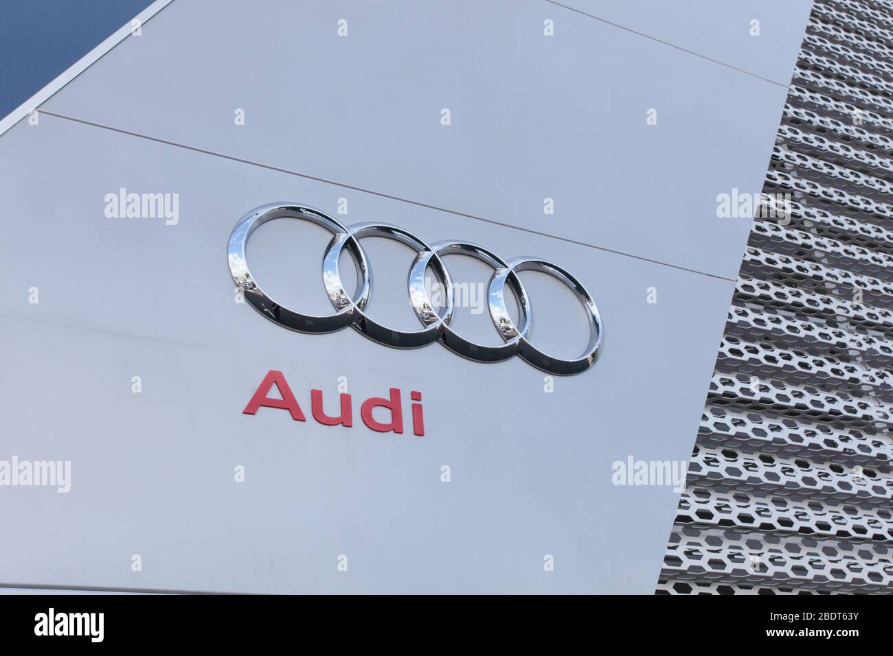 Concessionaria Audi Foto Stock
