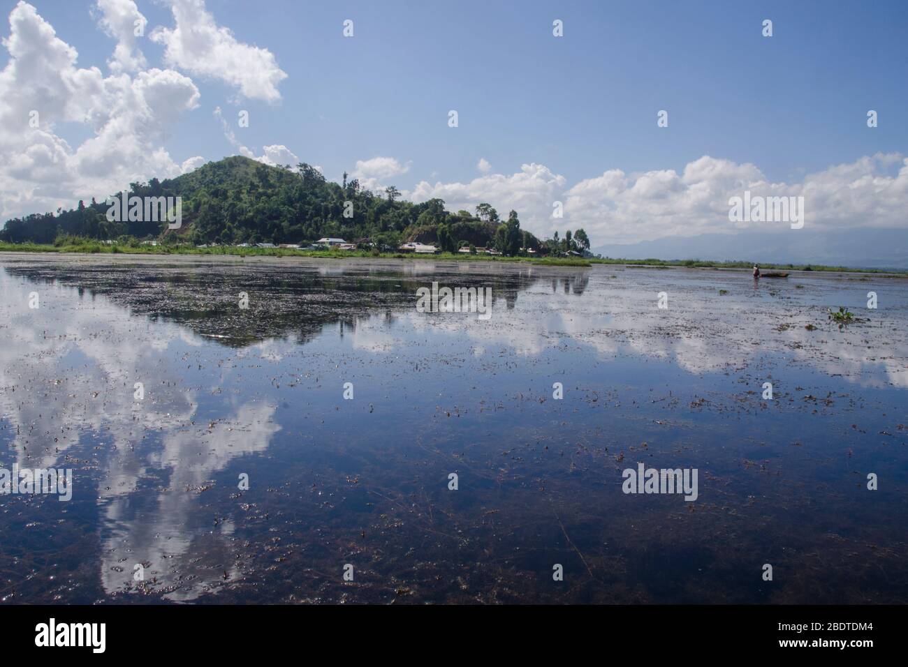gioiello del lago loktak nord-est Foto Stock