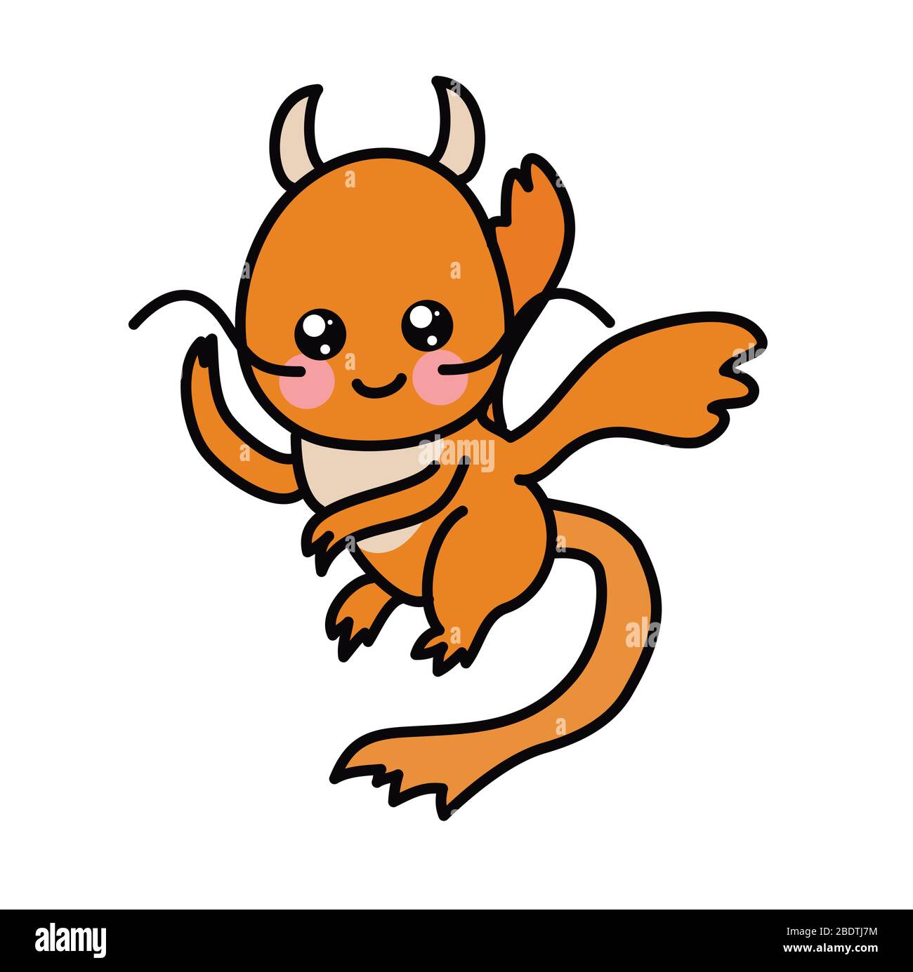 Capodanno cinese kawaii zodiac animali clipart Illustrazione Vettoriale
