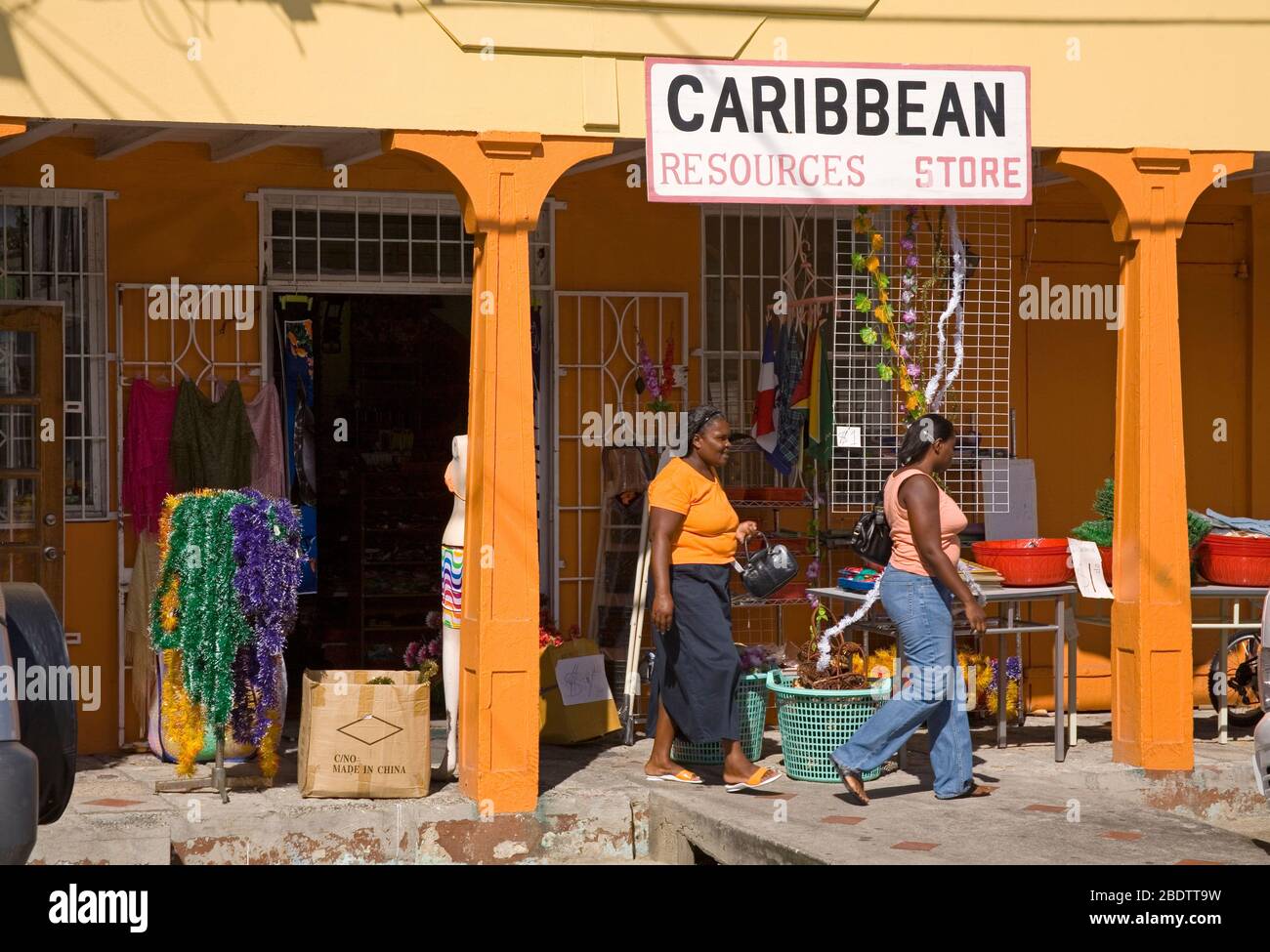 Newgate Street, St. Johns City, Antigua Island, Antigua & Barbuda, Lesser Antille, Caraibi Foto Stock