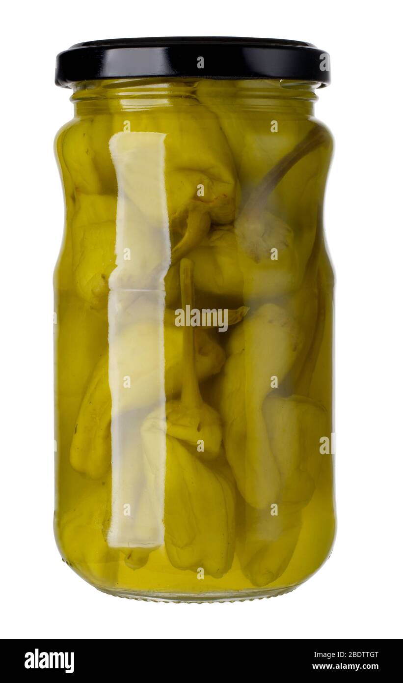 Peperoni in vaso Foto Stock