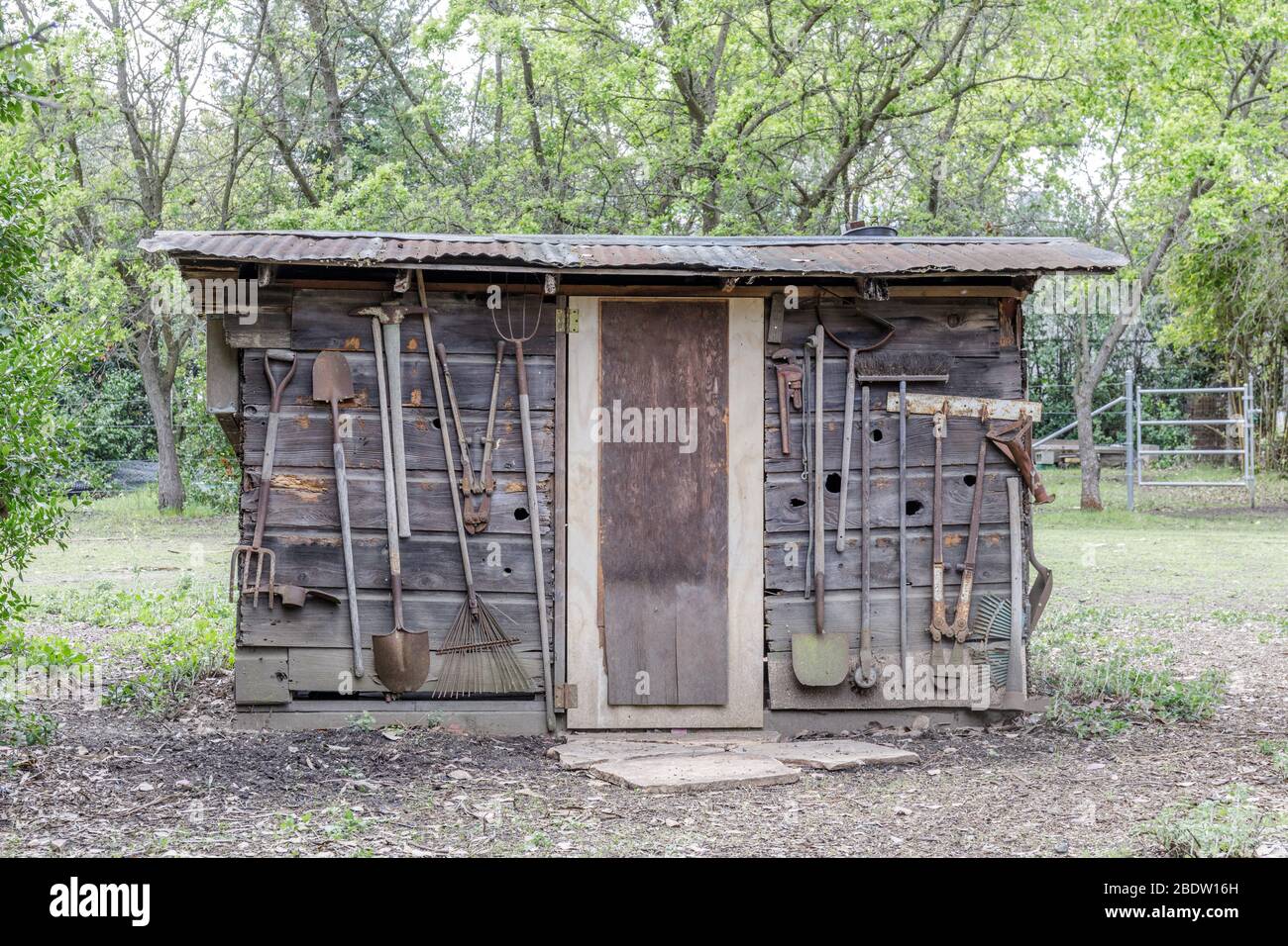 Barn Rurale storico nella Silicon Valley. Foto Stock