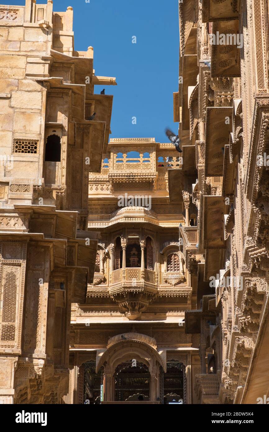 Patwa-ki-Haveli Jaisalmer Rajasthan India Foto Stock