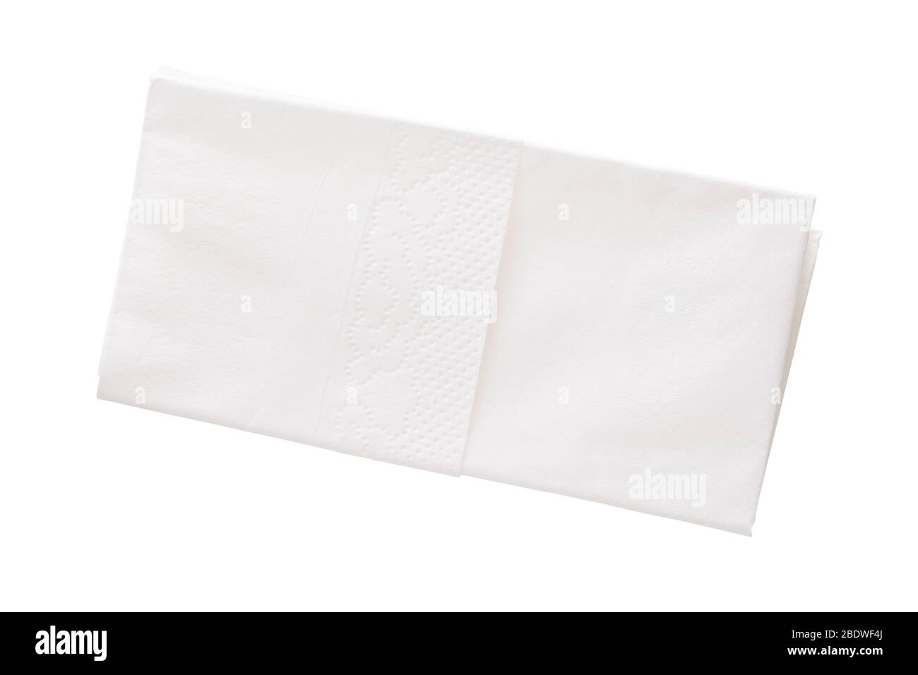 Fazzoletto in cotone piegato isolato su sfondo bianco Foto stock - Alamy