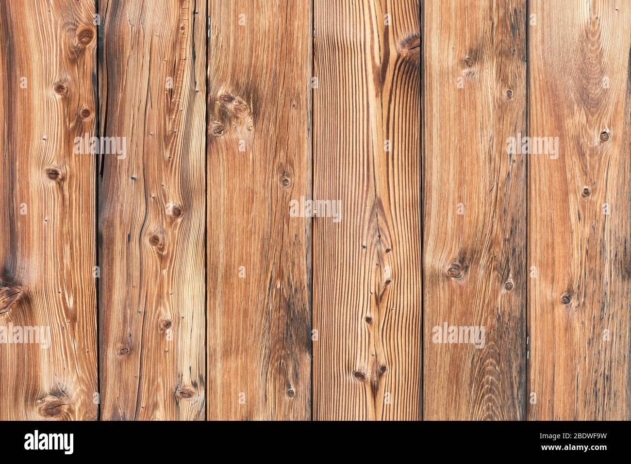 Texture di legno marrone tavoloni Foto Stock