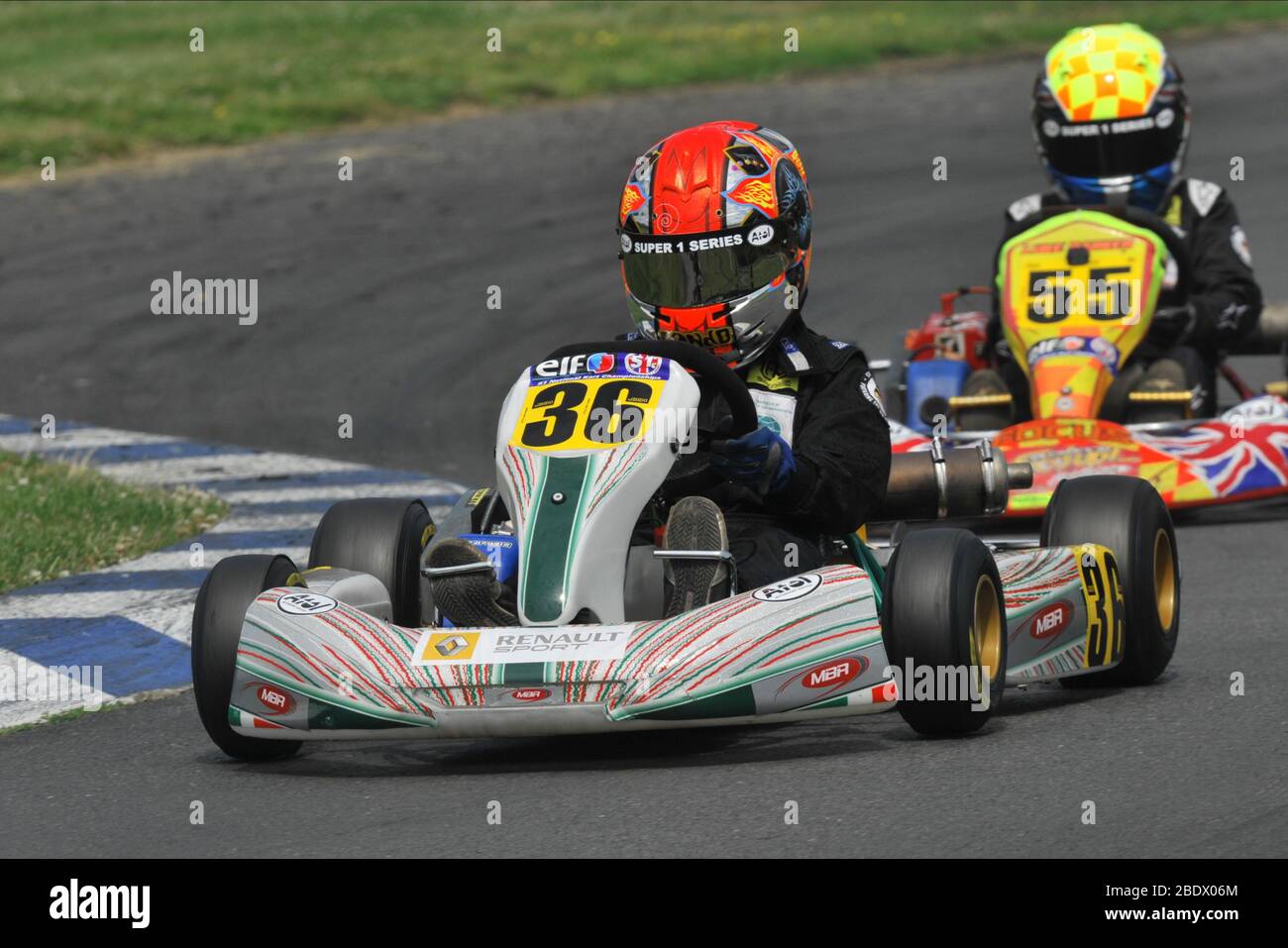 Lando Norris prima carriera karting. Foto Stock