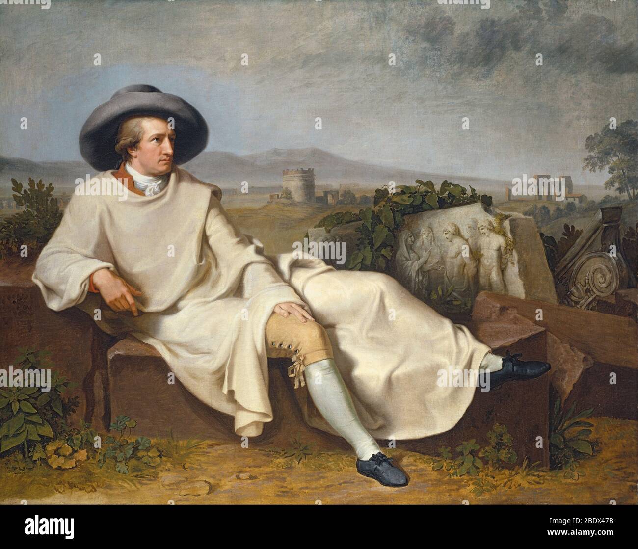 Johann von Goethe, autore tedesco e Polymath Foto Stock