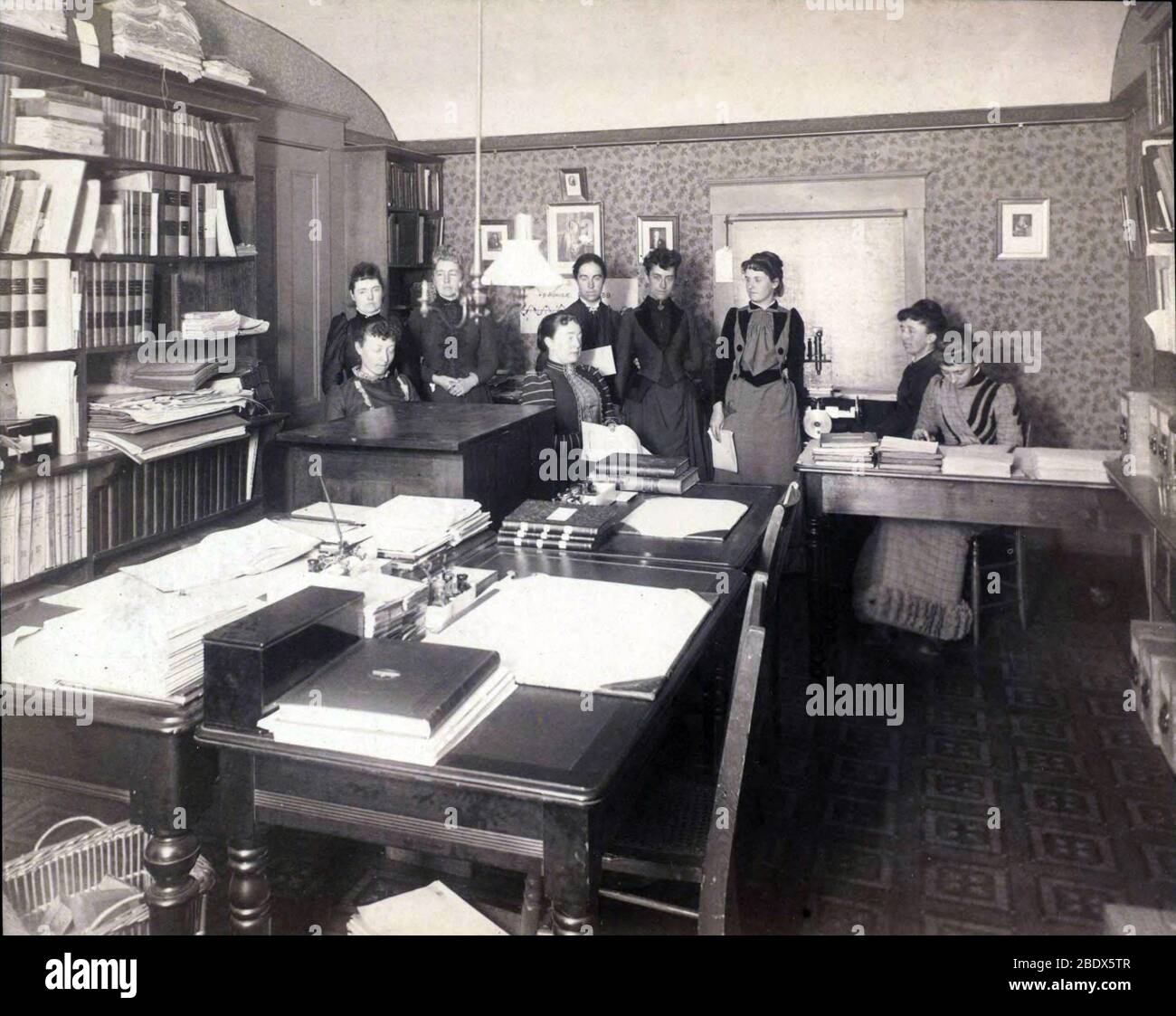 Harvard computer con la sig.ra Henry Draper, 1891 Foto Stock