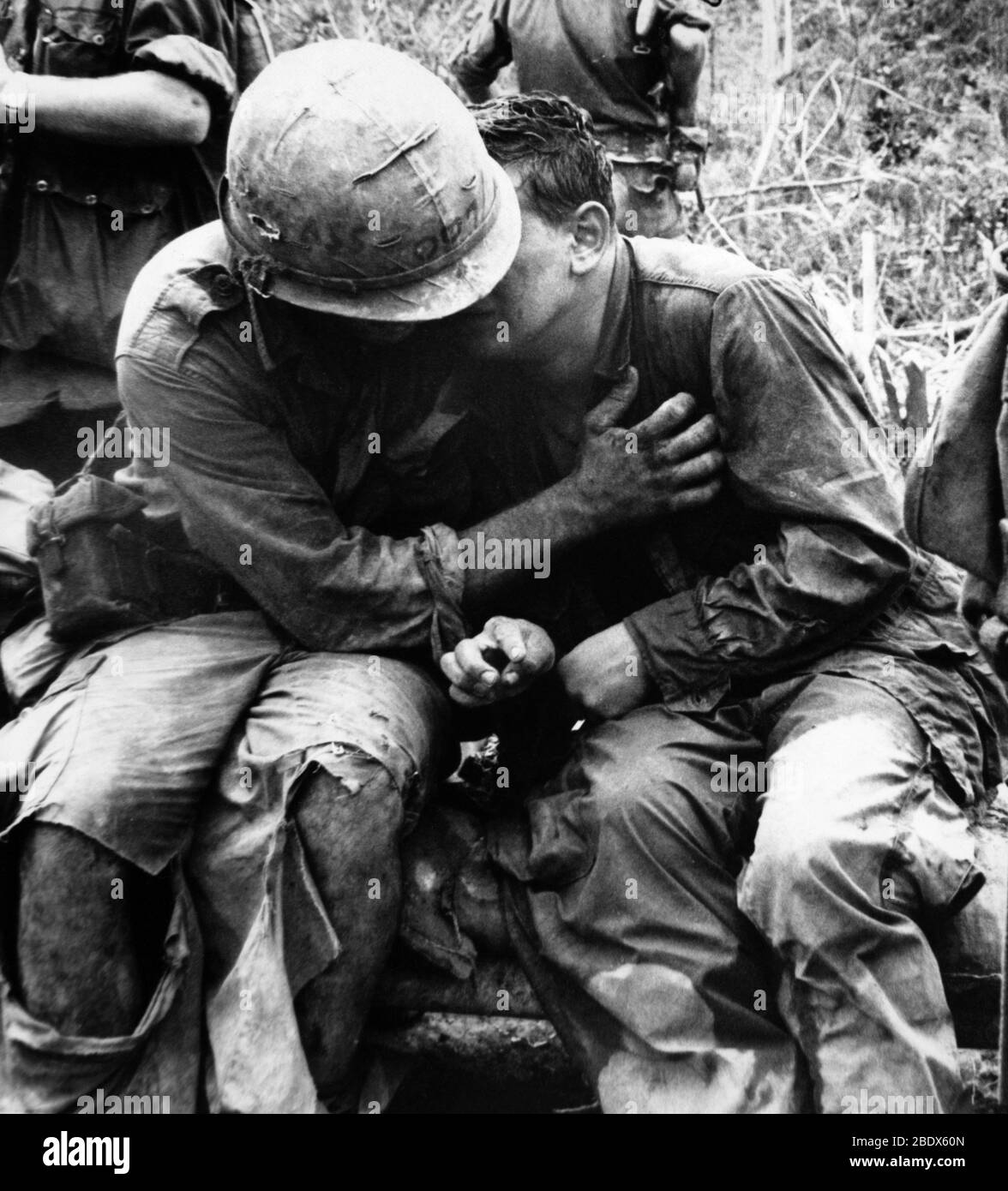 Due soldati in Vietnam Foto Stock