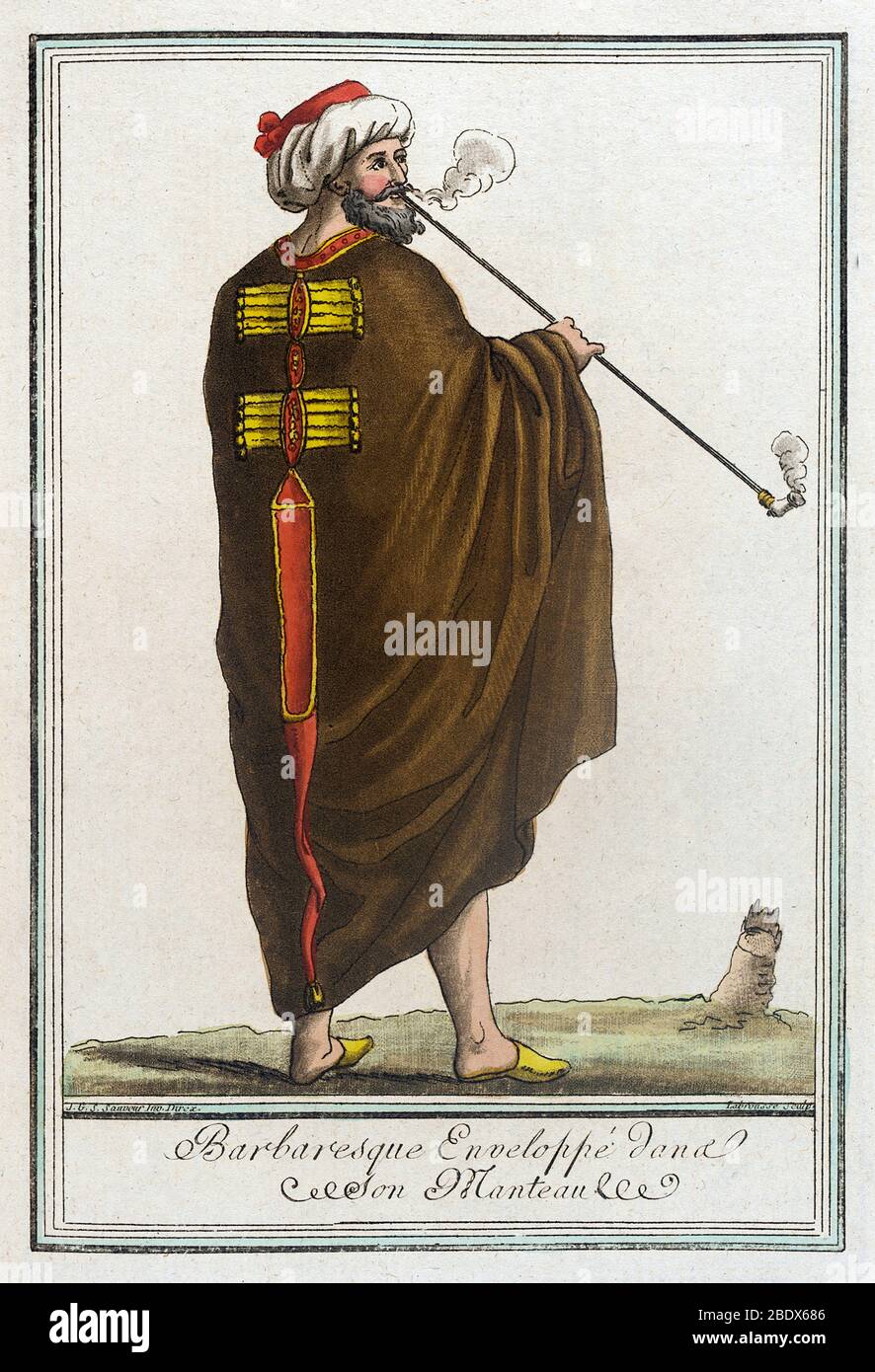 Africa Occidentale, uomo berbero, 1797 Foto Stock