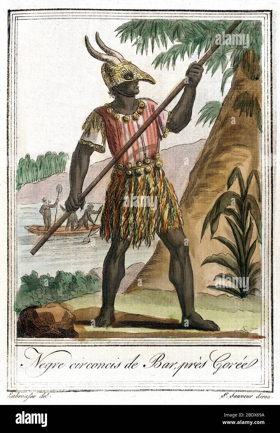 Africa Occidentale, uomo del Senegal, 1797 Foto Stock