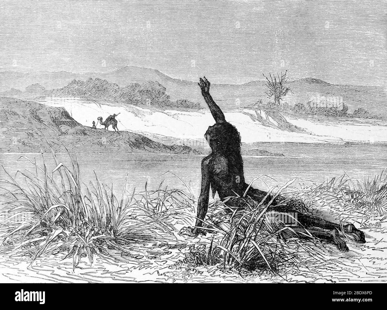 Commercio arabo schiavo, 19 ° secolo Foto Stock