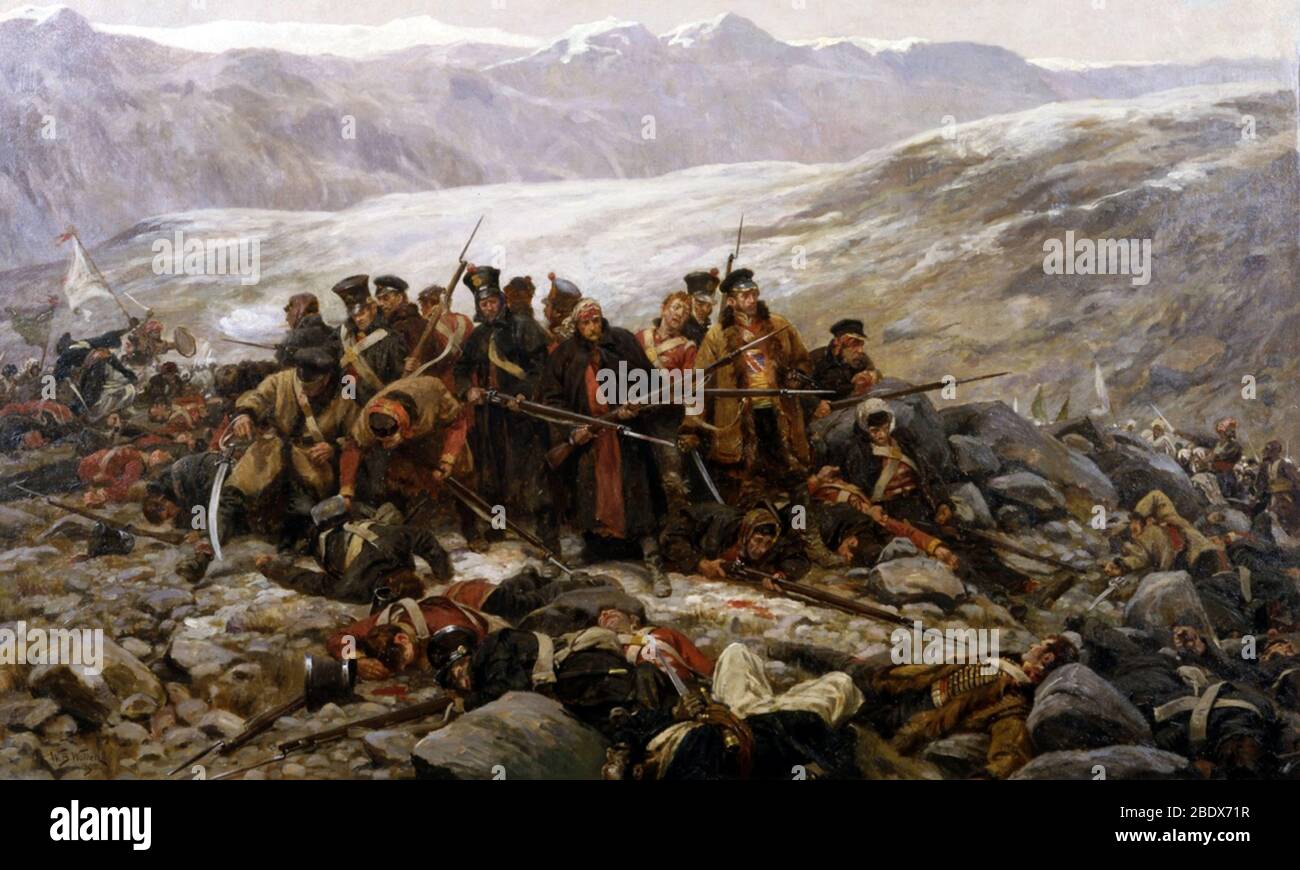 Prima guerra anglo-afghana, ritiro da Kabul, 1842 Foto Stock
